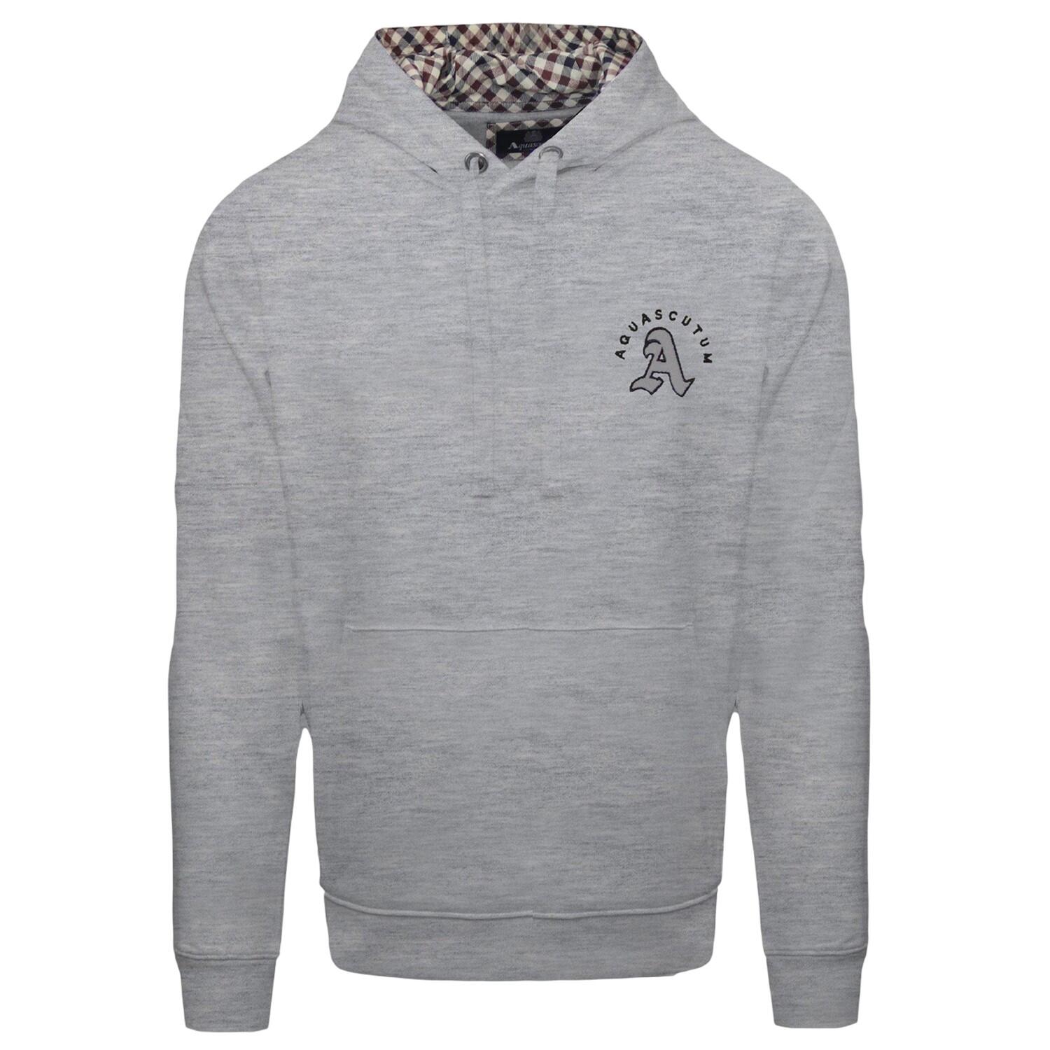 Aquascutum Mens Kangaroo Pocket Long-Sleeved Hoodie