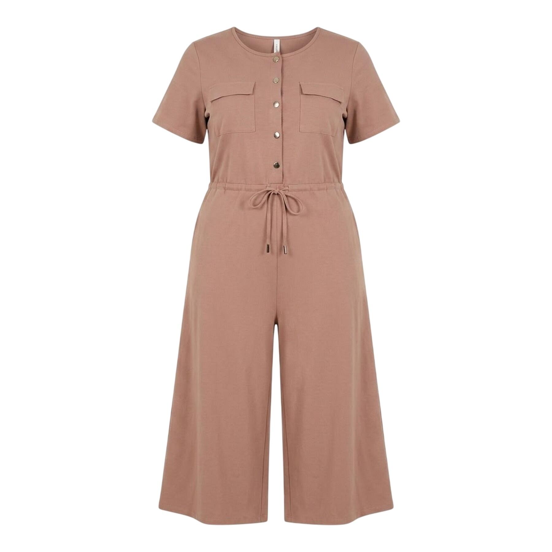 Brave Soul Womens/Ladies Wide Leg Short-Sleeved Jumpsuit