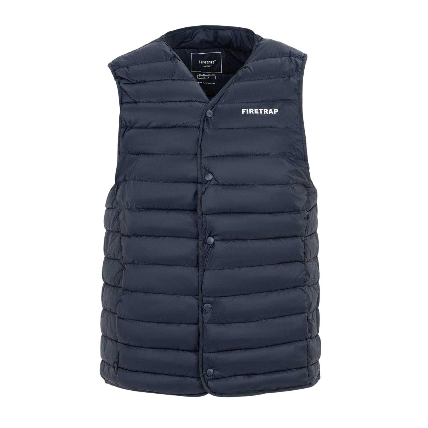 Firetrap Mens Logo Quilted Gilet