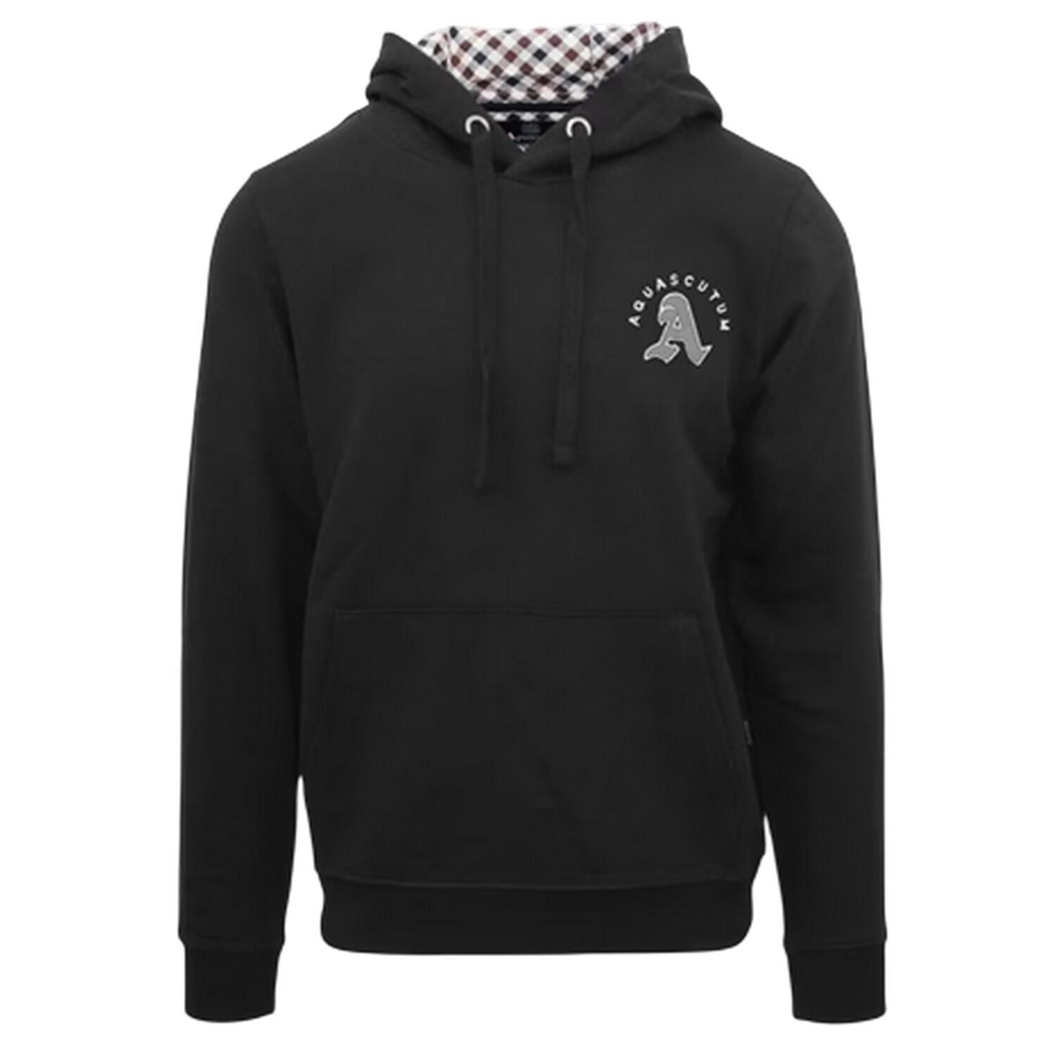 Aquascutum Mens Kangaroo Pocket Long-Sleeved Hoodie