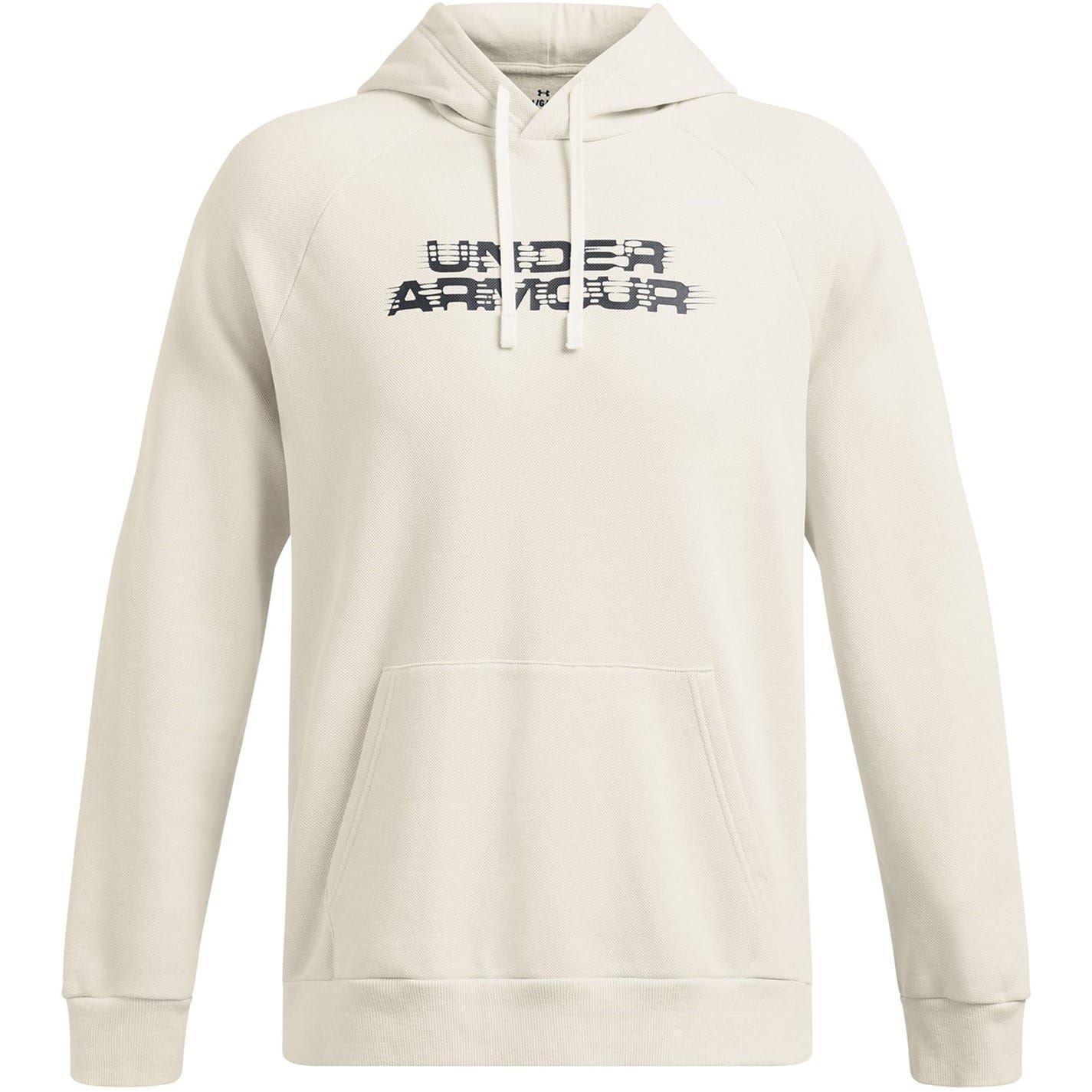 Under Armour Mens Rival Raglan Drawstring Hoodie