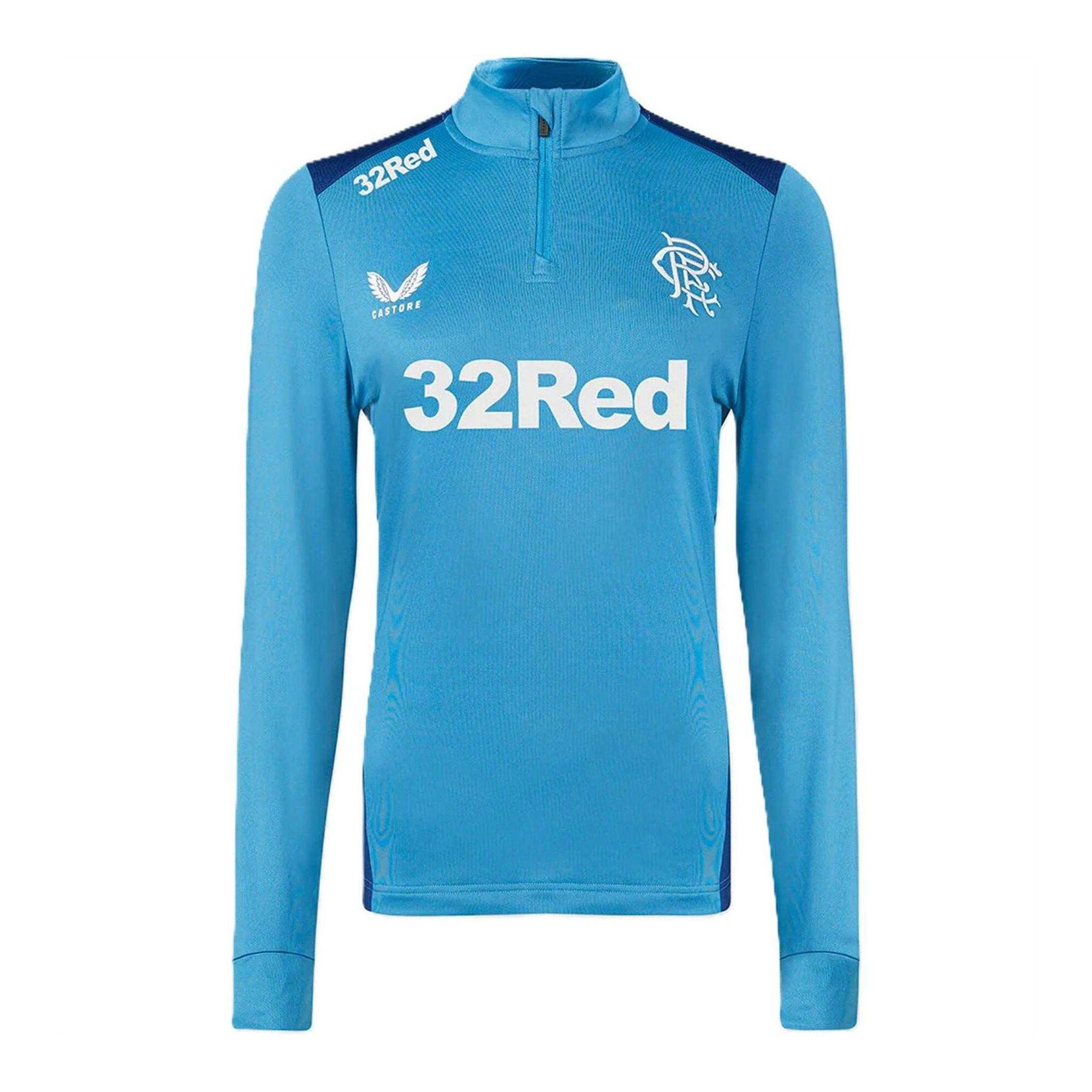 Castore Womens/Ladies Rangers FC Quarter Zip Fleece Top