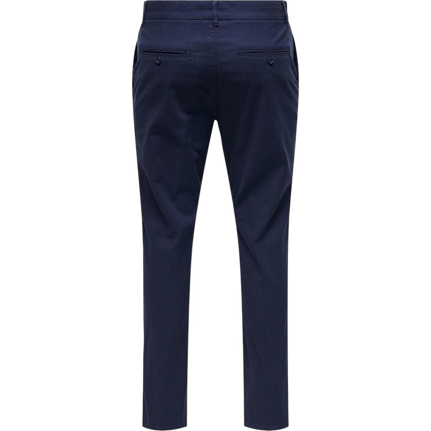 Only Mens Plain Slim Trousers
