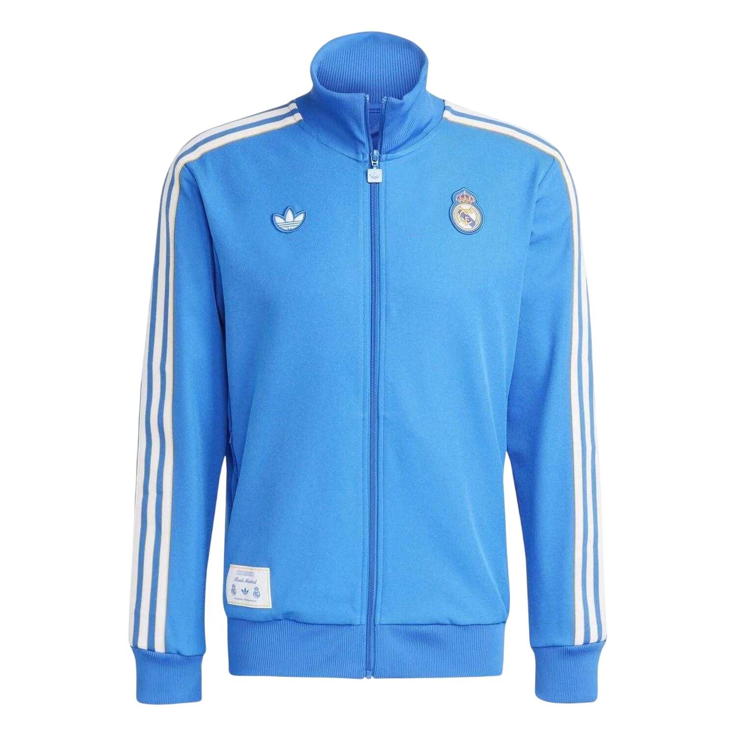 Adidas Mens Terrace Icons Real Madrid CF Tracksuit Top