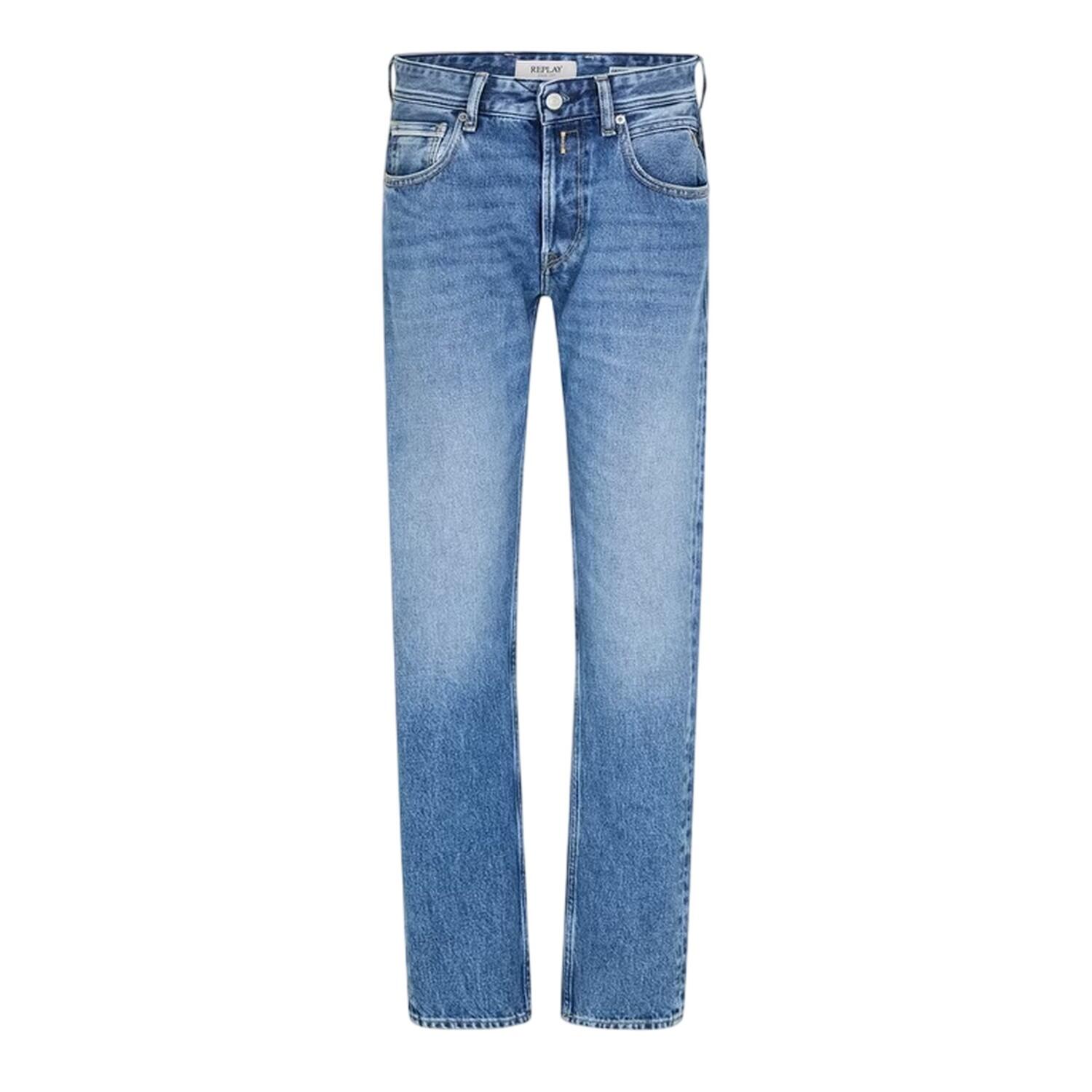 Replay Mens 5 Pockets Regular Jeans
