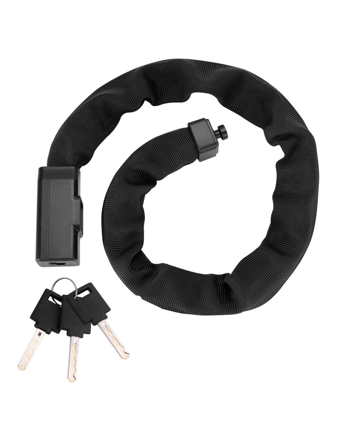 high-security heavy-duty bike chain lock with 2 keys
