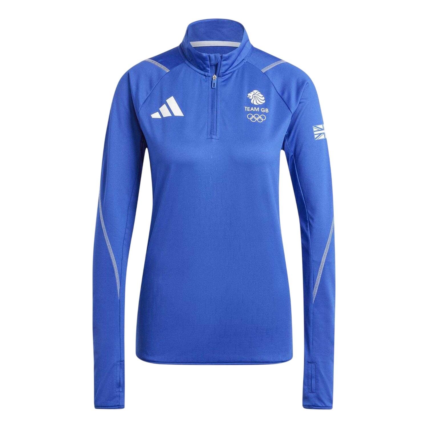 Adidas Womens/Ladies Team GB Performance Quarter Zip Tracksuit Top