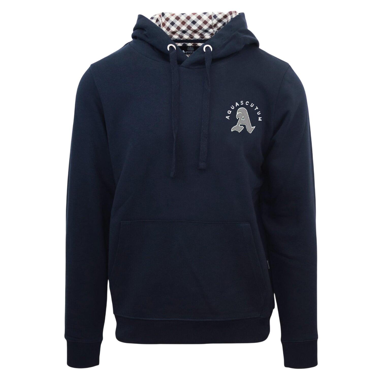 Aquascutum Mens Kangaroo Pocket Long-Sleeved Hoodie