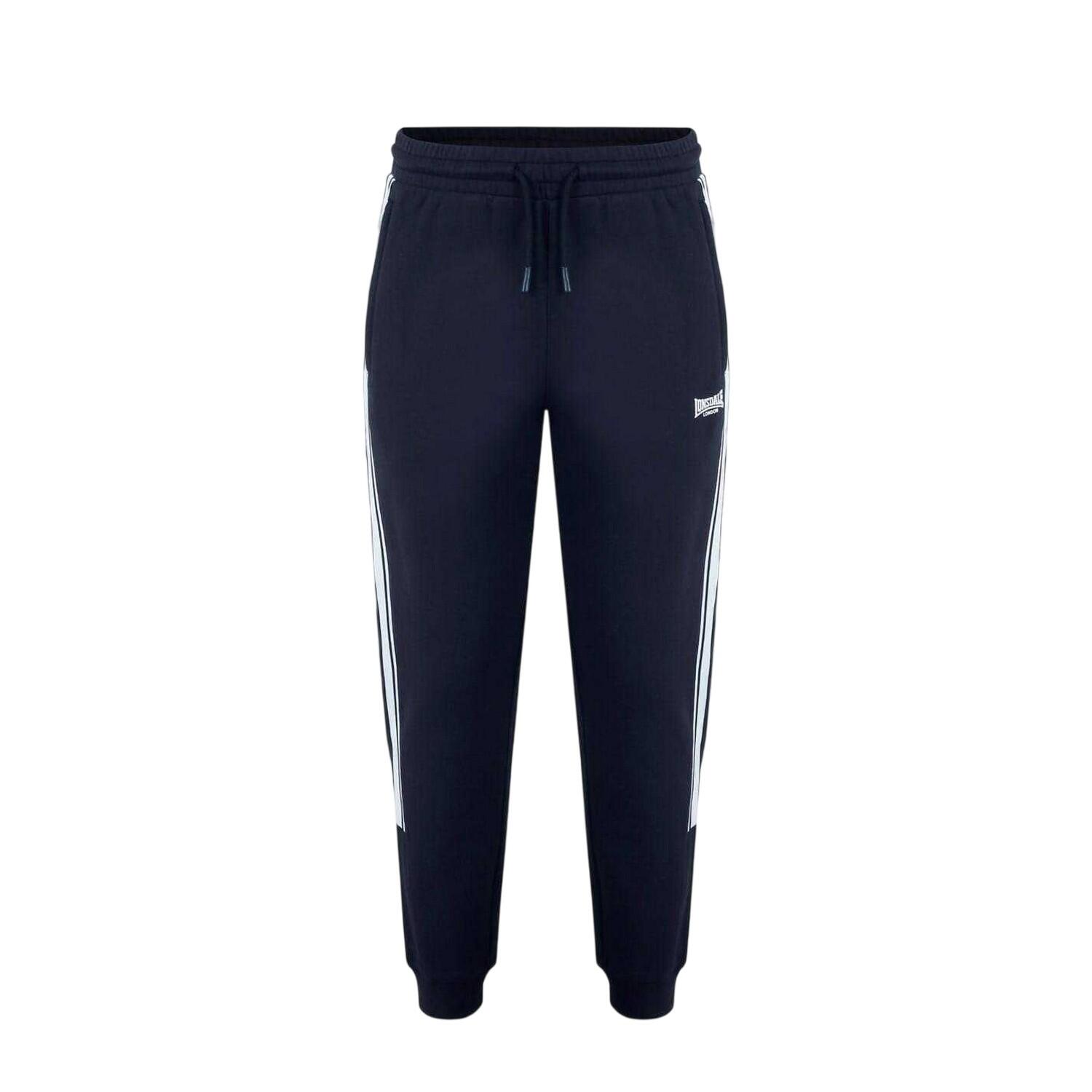 Lonsdale Mens Logo Ribbed Cuff Slim Joggers