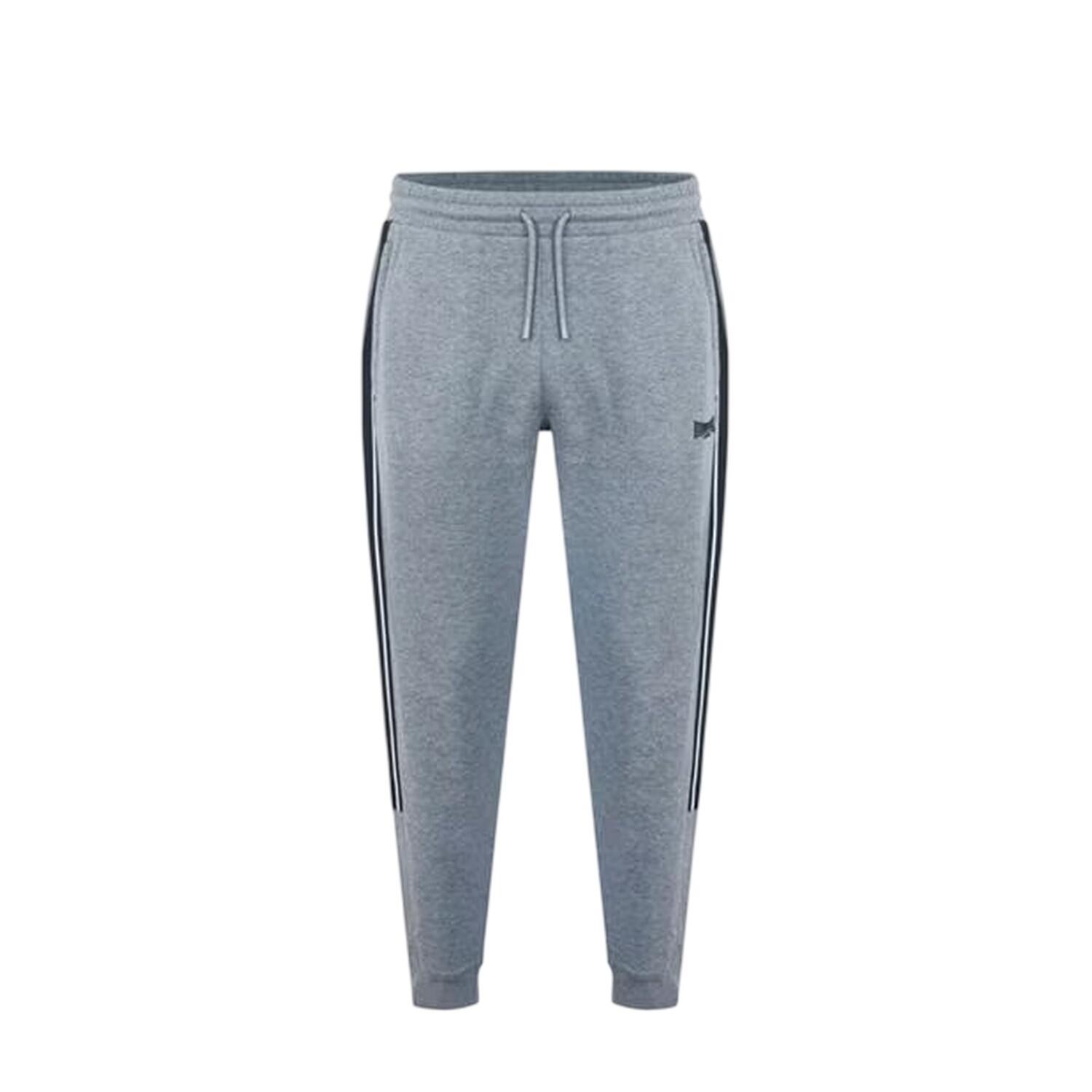 Lonsdale Mens Logo Ribbed Cuff Slim Joggers
