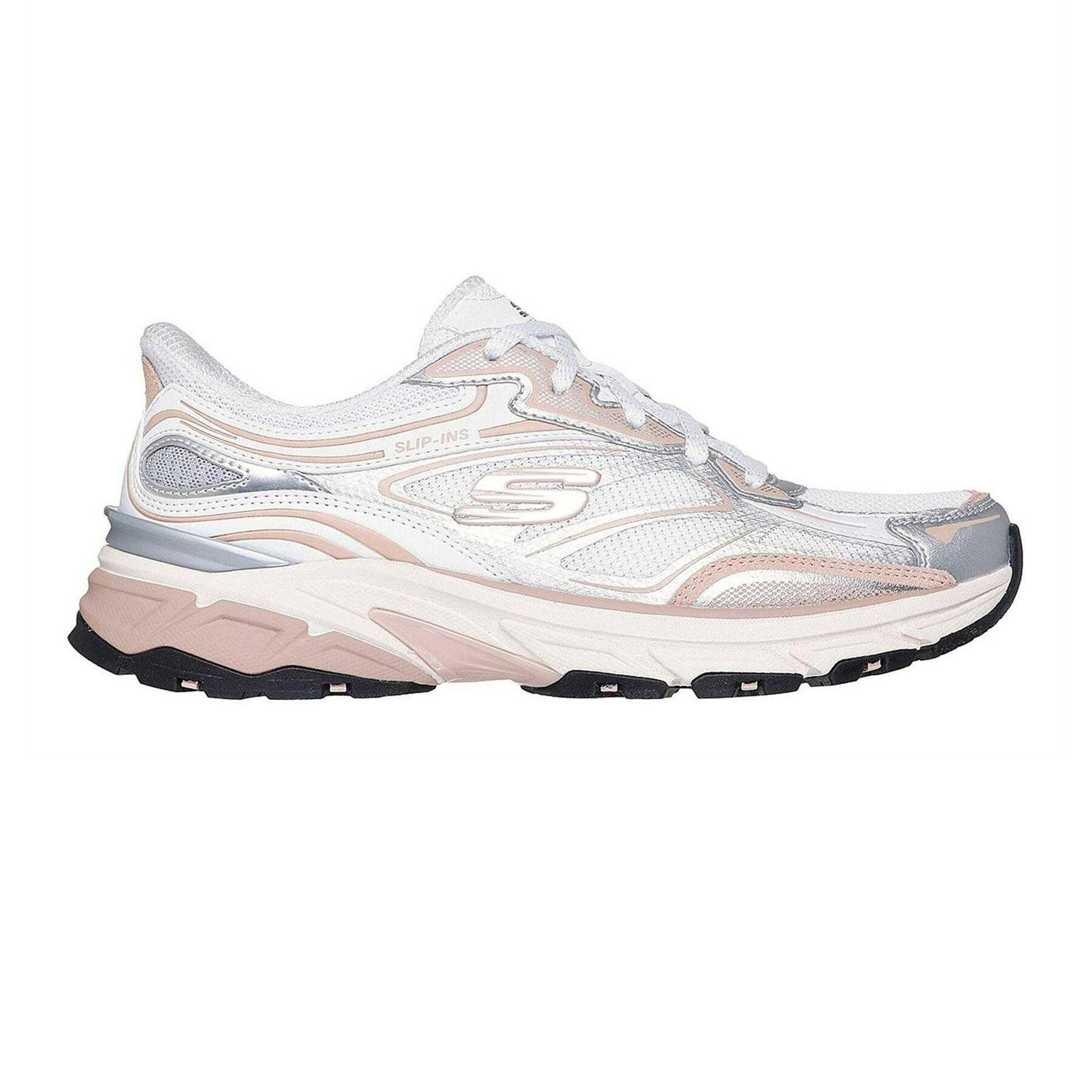 Skechers Womens/Ladies Stamina Metallic Detail Leather Trainers