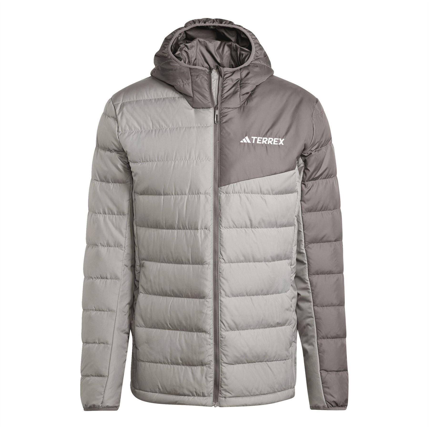Adidas Mens Mt Down Ho J Hooded Athletic Down Jacket