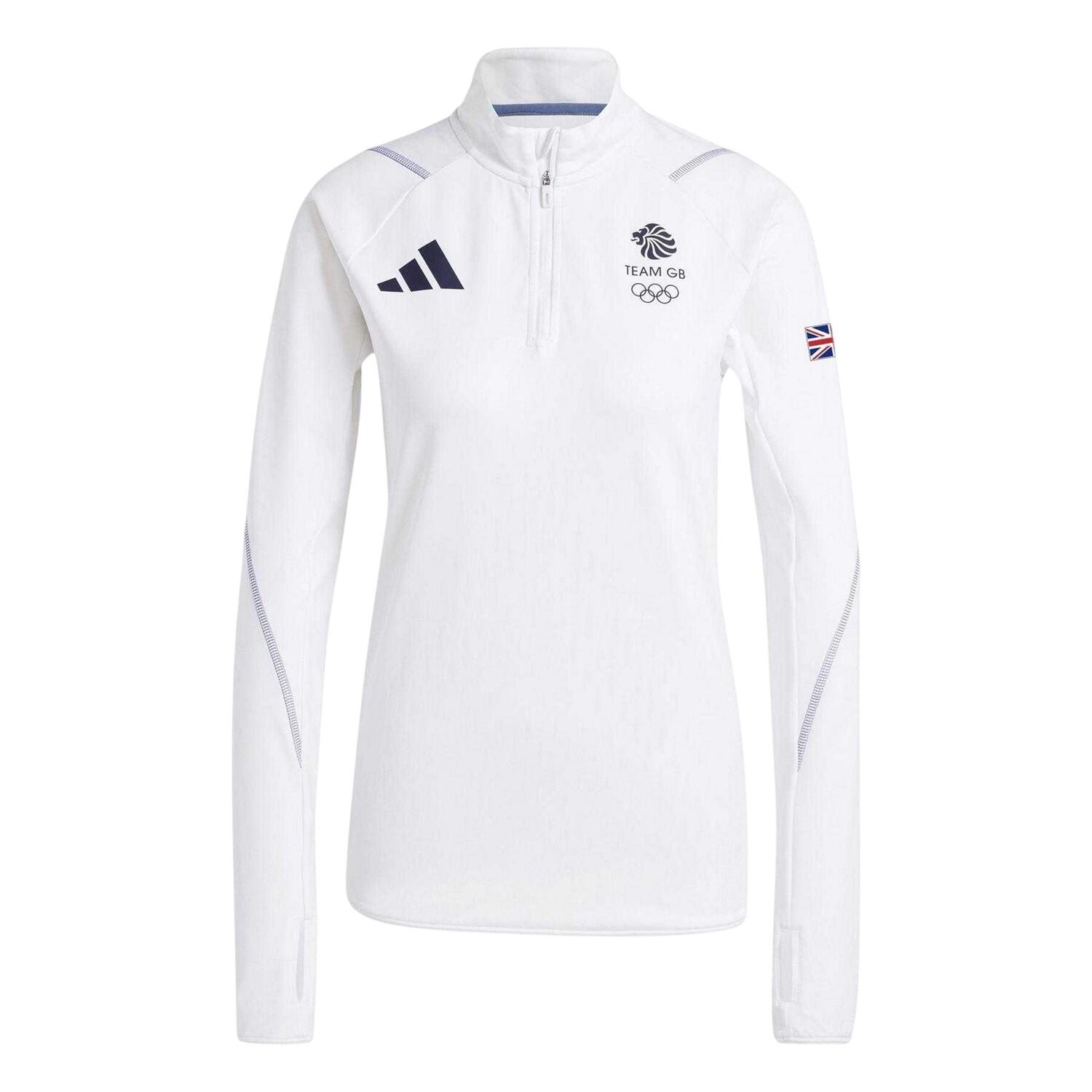 Adidas Womens/Ladies Team GB Performance Quarter Zip Tracksuit Top