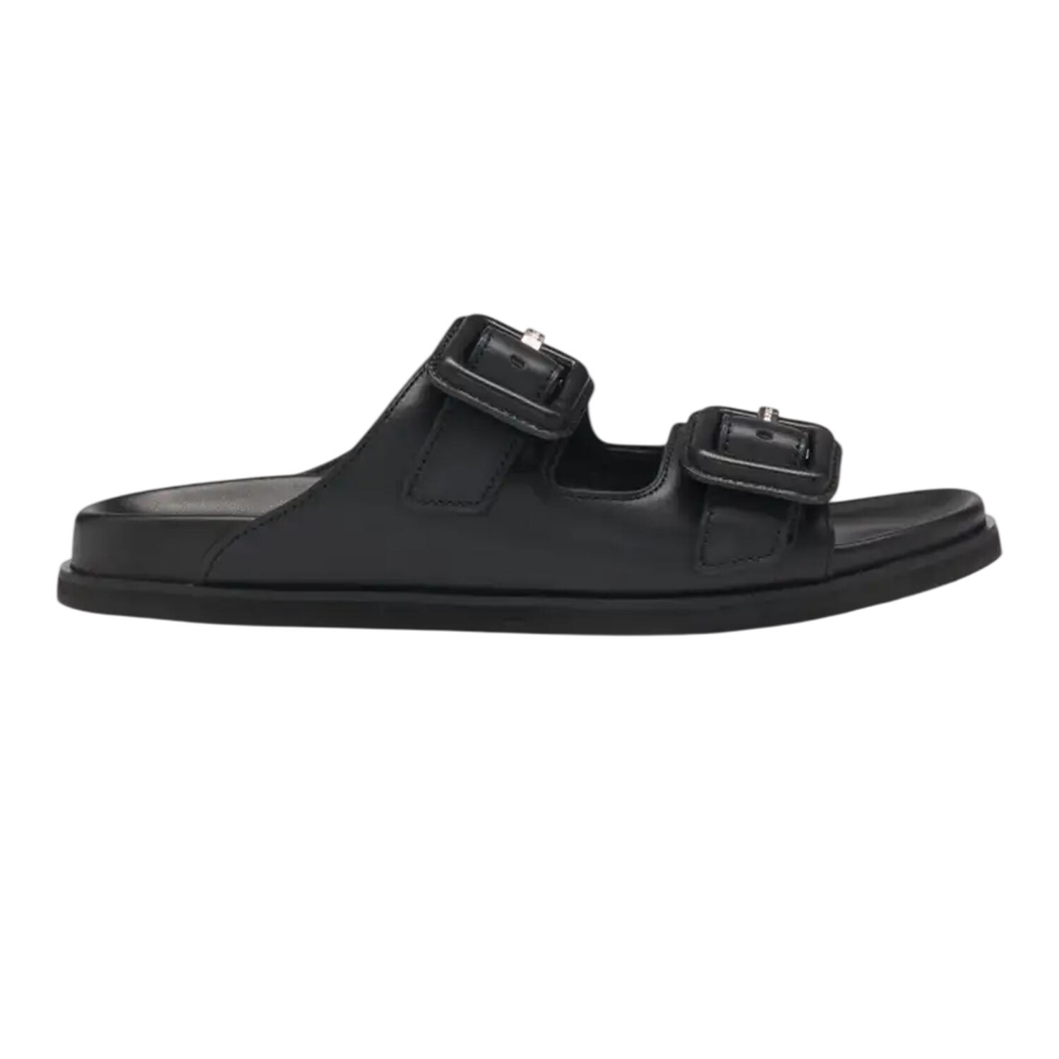 Boss Womens/Ladies Vcbk Cowhide Leather Double Buckle Flat Slide