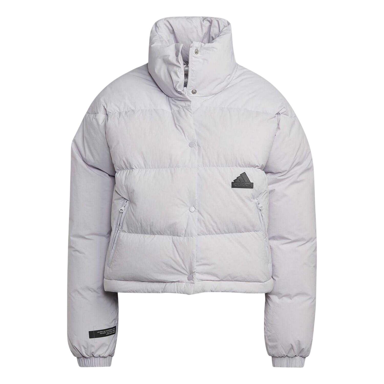Adidas Womens/Ladies Patterned Ribbed Heavyweight Puffer Jacket