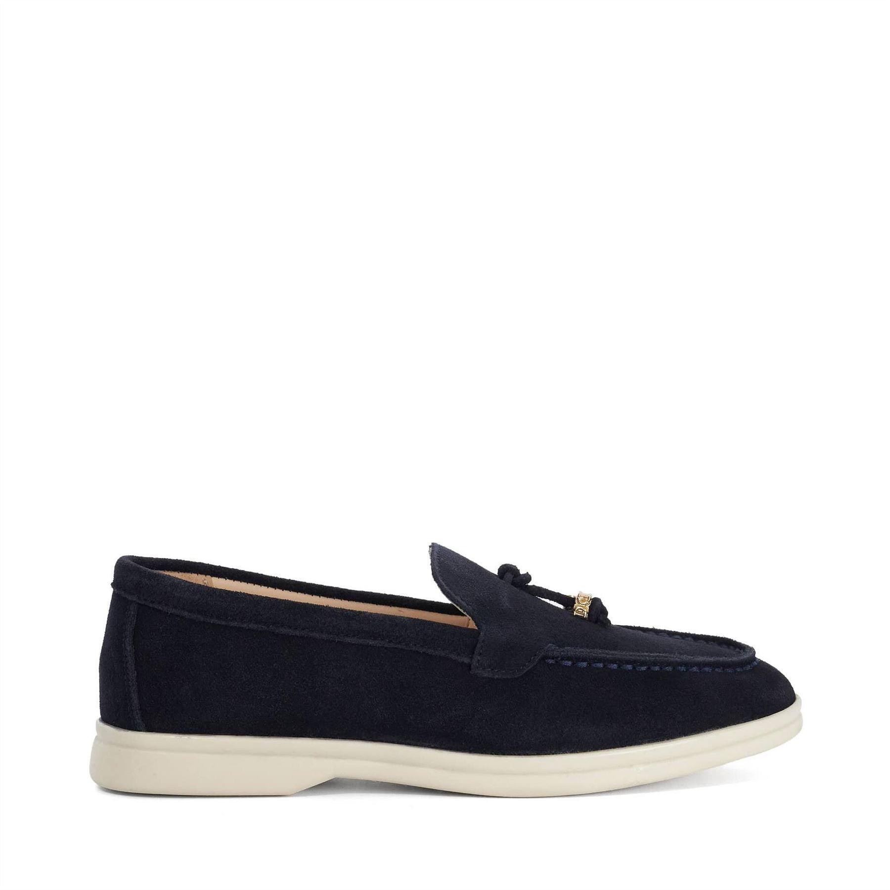 Dune London Womens/Ladies Gasil Suede Tassel Flat Loafers