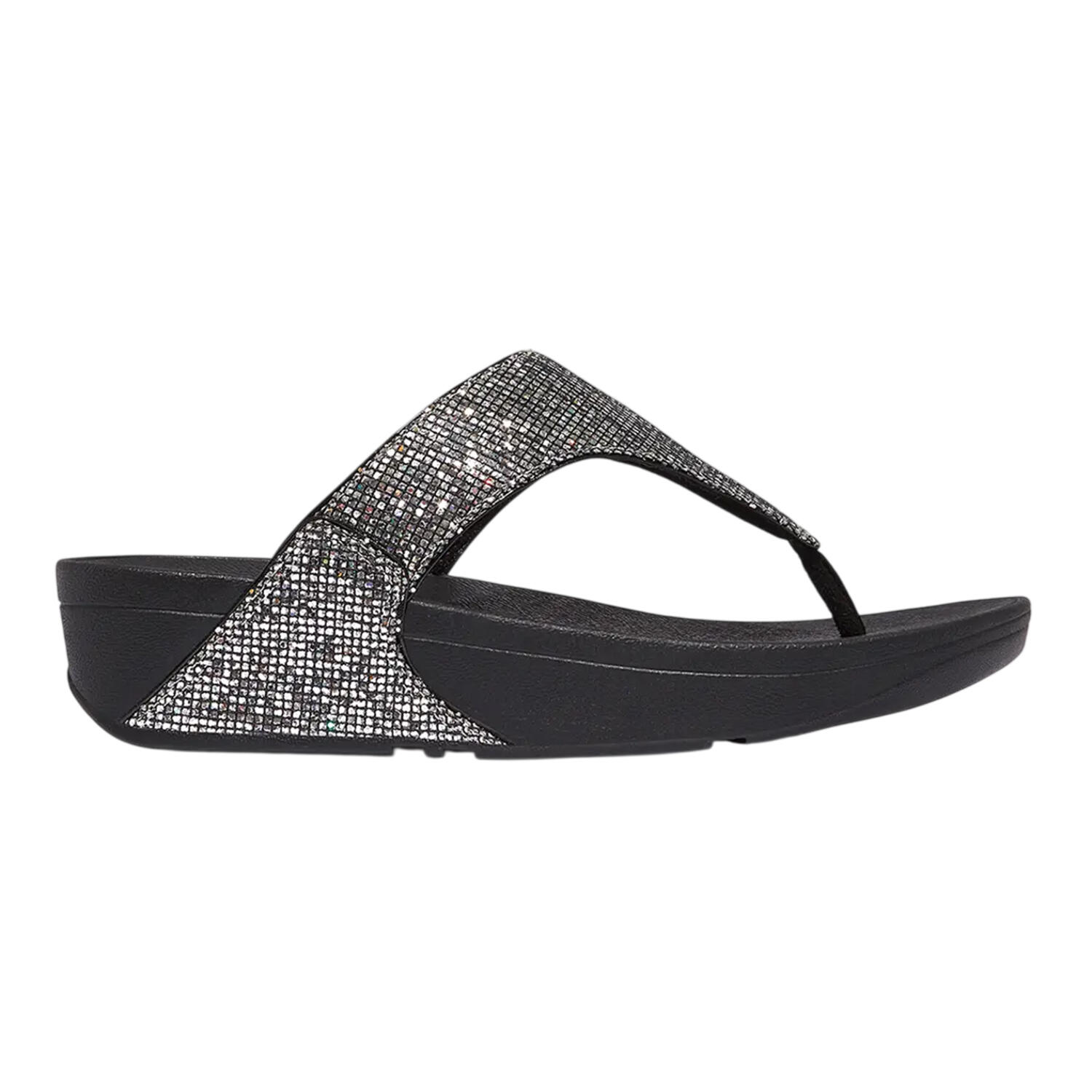 Fit Flop Womens/Ladies Lulu Glitterball Toe Post Wedge Sandals
