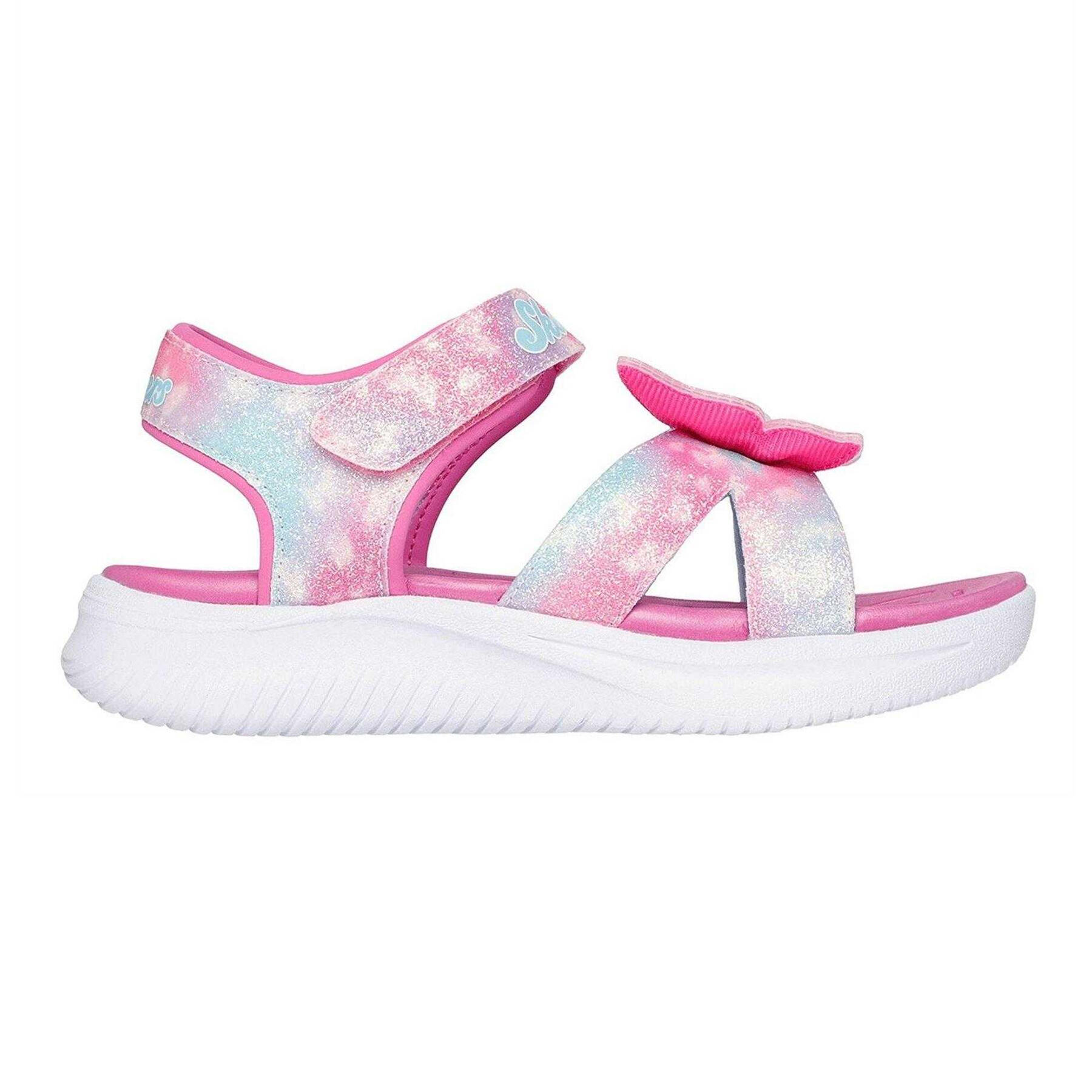 Skechers Girls Butterfly Glitter Sandals