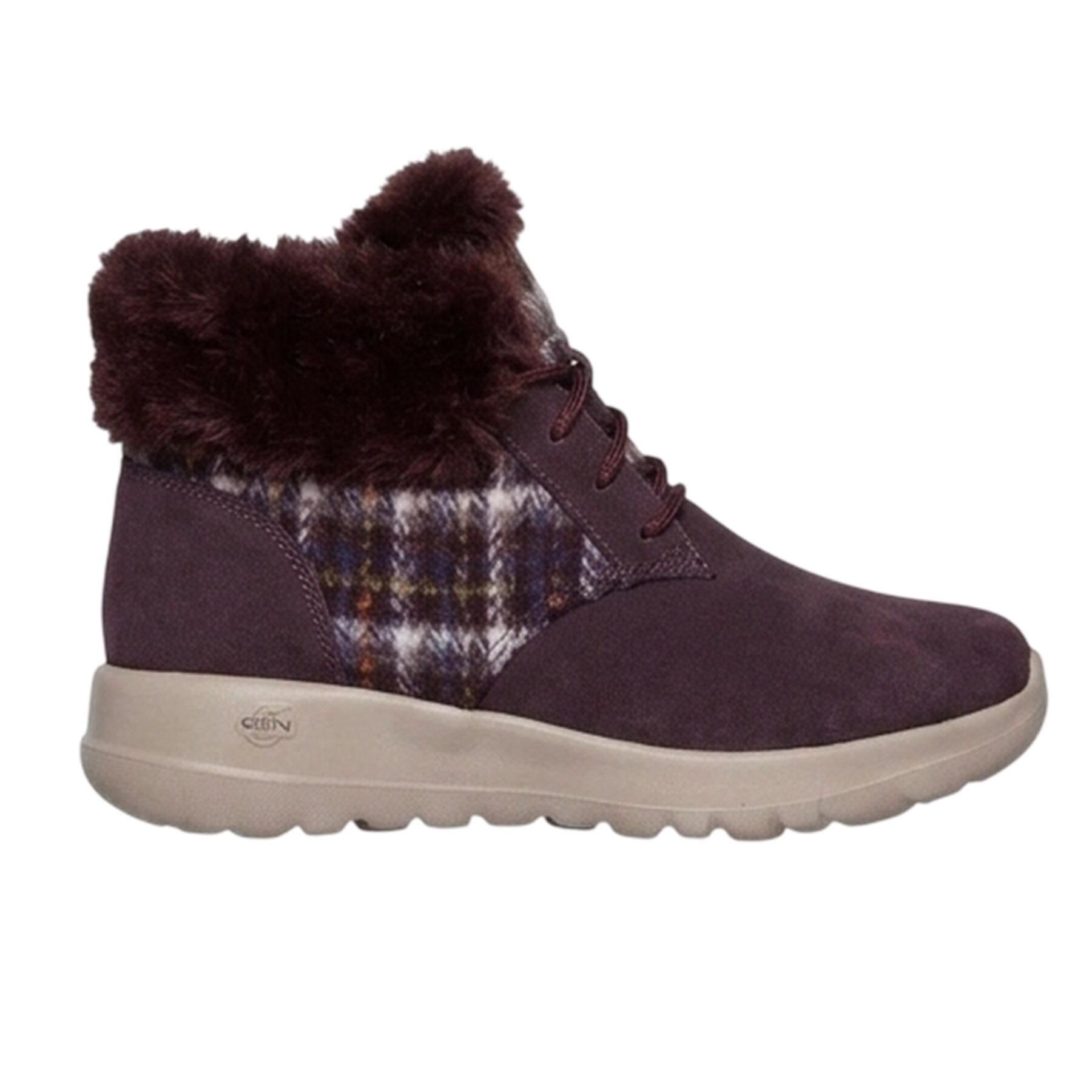 Skechers Womens/Ladies Go Joy Tartan Suede Trainers