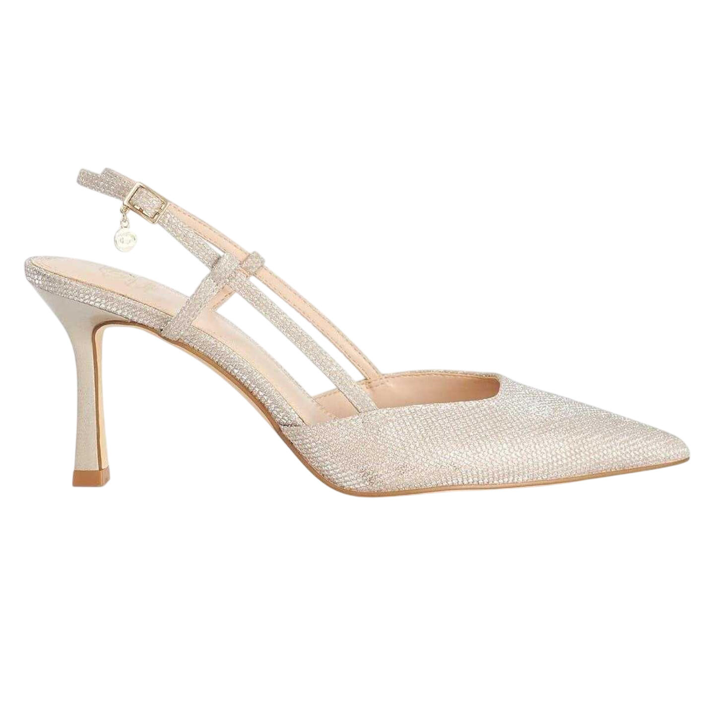 Dune London Womens/Ladies Composure Metallic Sling Back Party Stiletto Heel