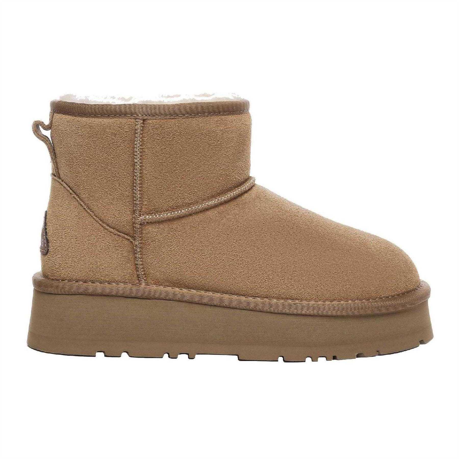 EverAu Womens/Ladies Mini Classic Cow Suede Boots