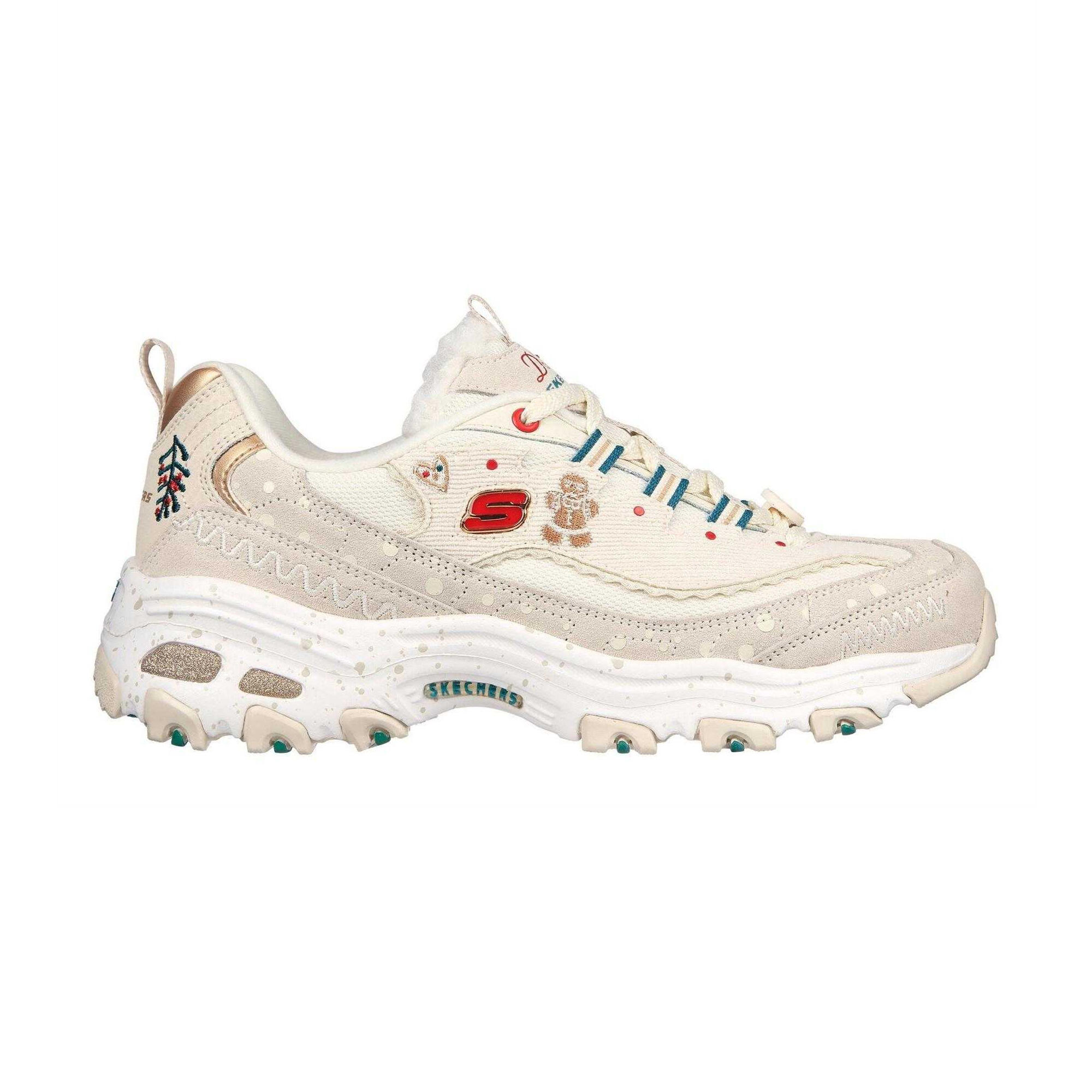 Skechers Womens/Ladies DLites Christmas Suede Trainers