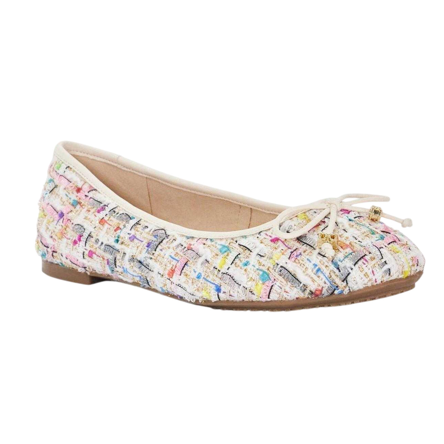 Dune London Womens/Ladies Lo Hallo Tweed Bow Detail Ballet Flats