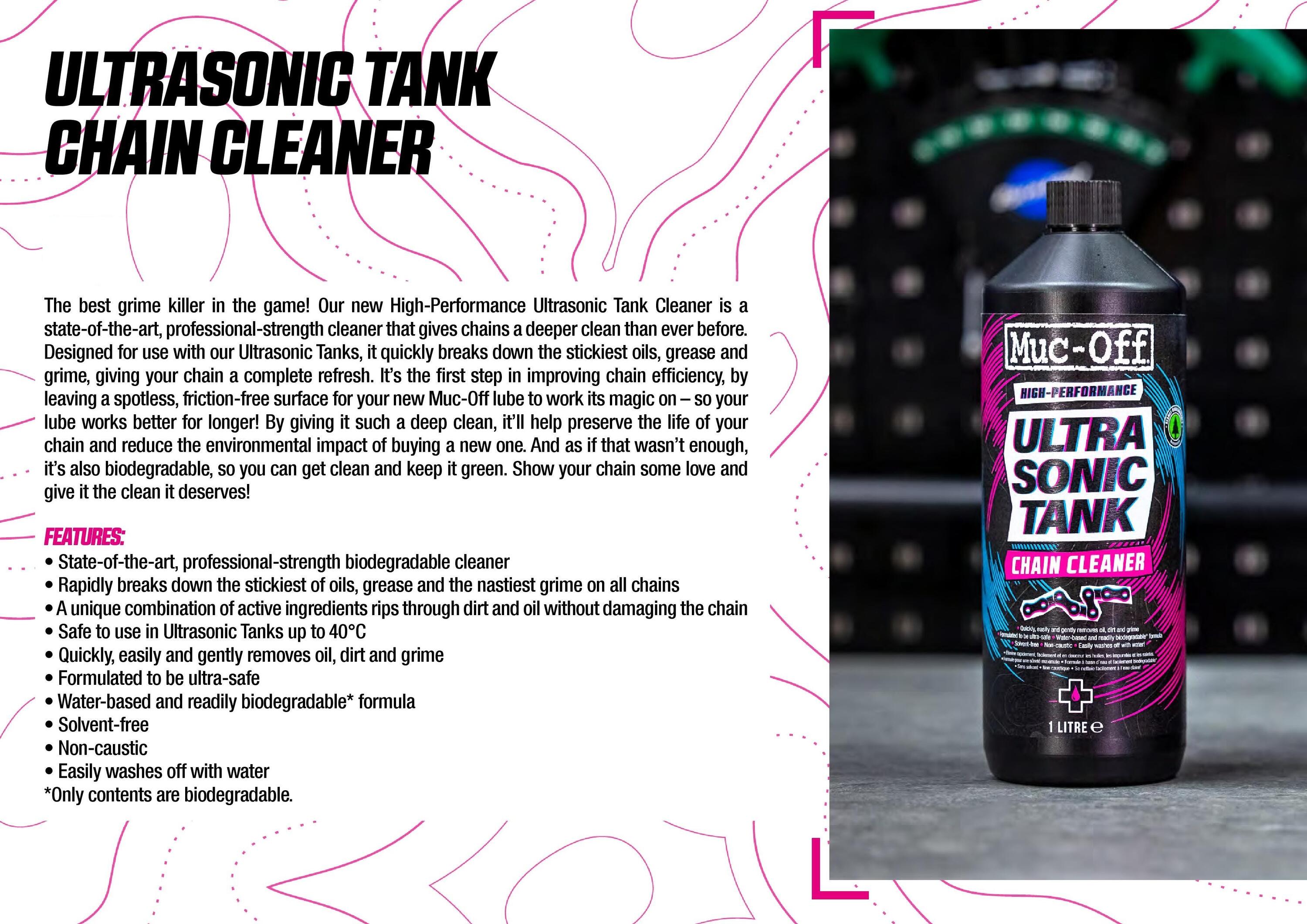 Muc-Off Chain Cleaner Ultrasonic Tank 1 liter 2/3