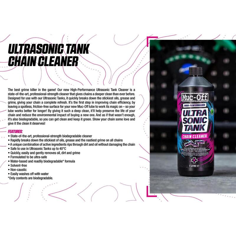 Muc-Off Chain Cleaner Ultrasonic Tank 1 liter