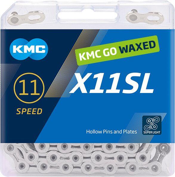 KMC X11SL Gewachste Kette 11S Silber 2/7