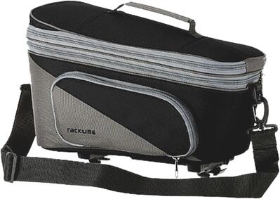 Racktime trunkbag talis plus 2.0 zwart-grijs, 15 liter, robuuste bagagedrager...