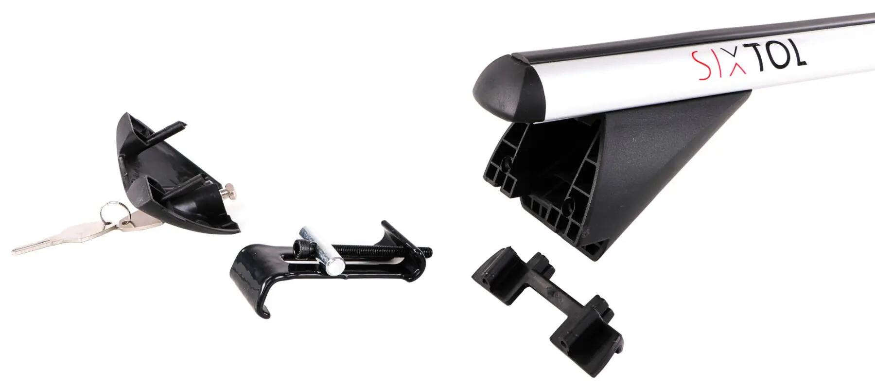 Příčný nosník se zámkem hliníkový ROOF RACK IN 1, 120cm, nosnost 90kg SIXTOL 4/7