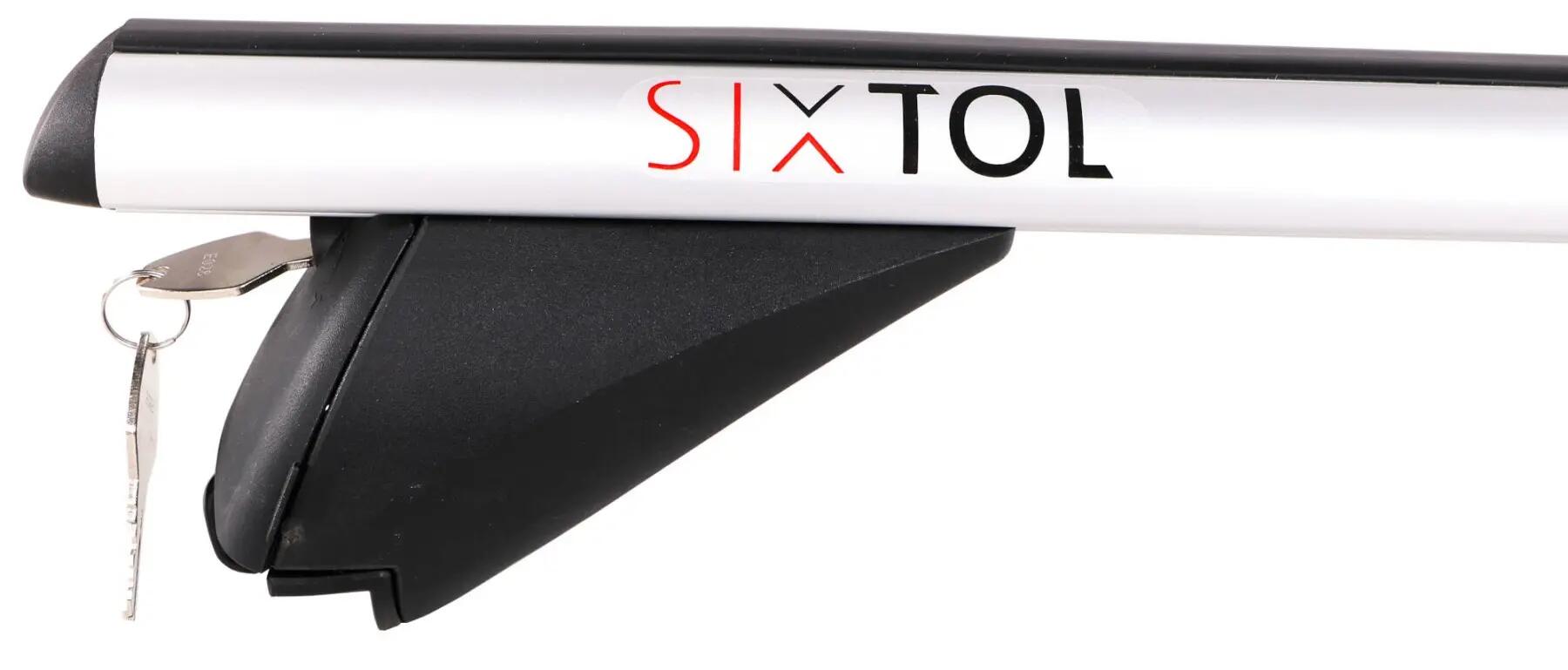 Příčný nosník se zámkem hliníkový ROOF RACK IN 1, 120cm, nosnost 90kg SIXTOL 3/7