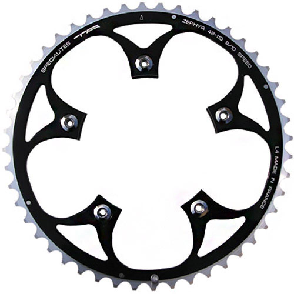 TA plateau Zéphir 52 dents noir Ø110 extérieur 9/10 vitesses 1/3