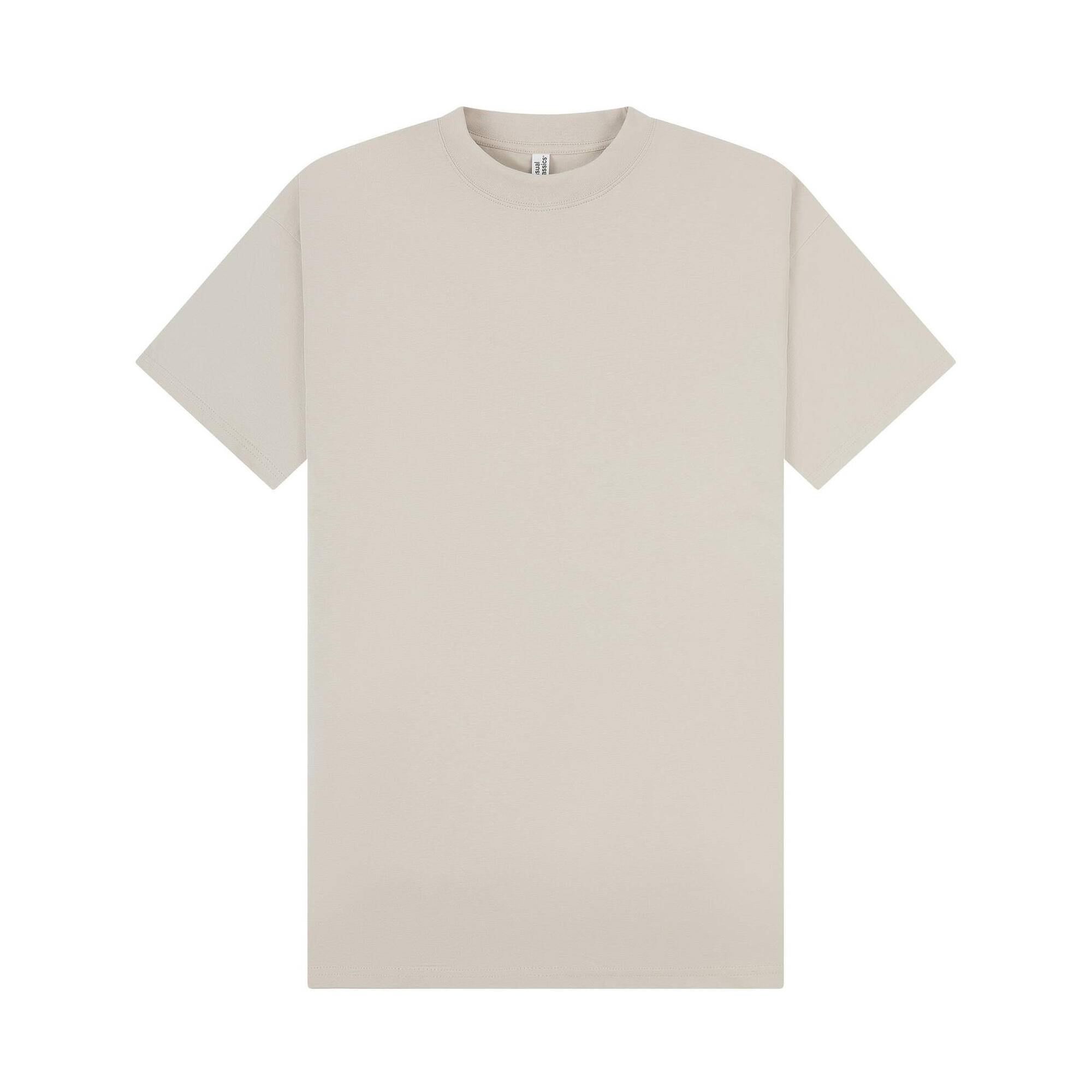 Casual Classics Unisex Adult Combed Ringspun Cotton Extended Neckline Oversized