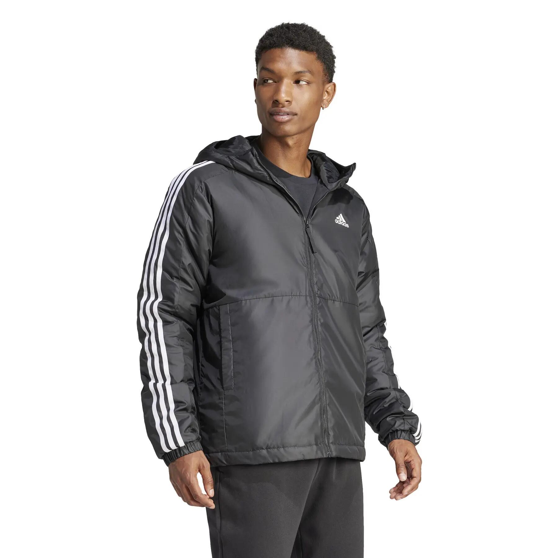 Kurtka Essentials 3-Stripes Insulated Hooded 4/6