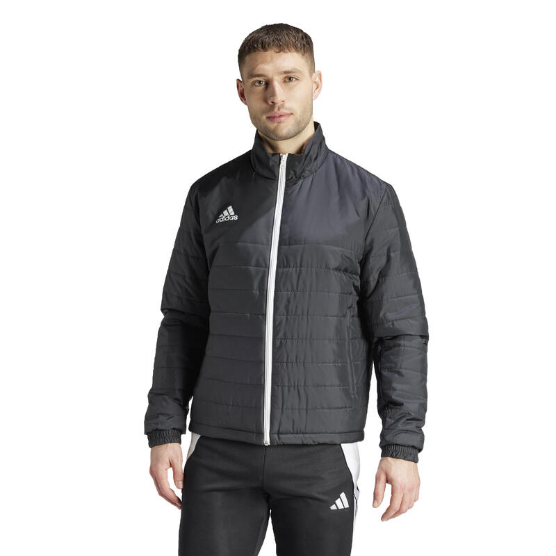 Jachetă bărbați adidas Entrada 22 Light, matlasată, neagră