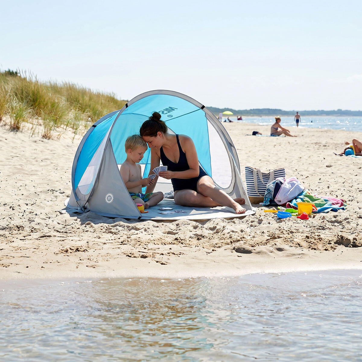 Tente de plage auto-constructible nils camp NC3142 7/12