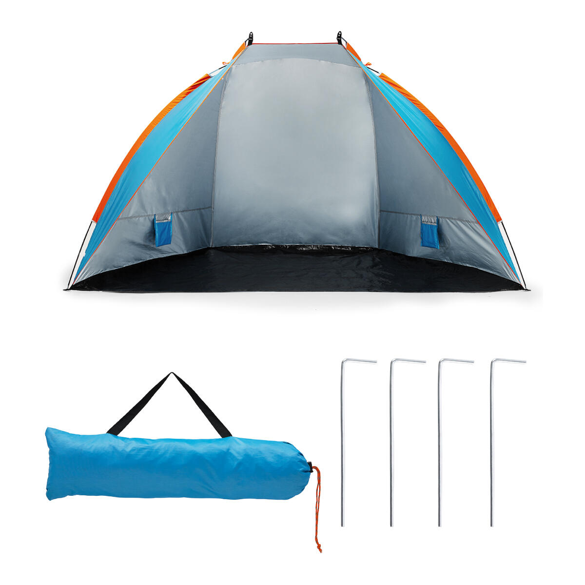 NILS CAMP NC8030 Strandzelt XXL mit UV-Schutz für Familien 8/13