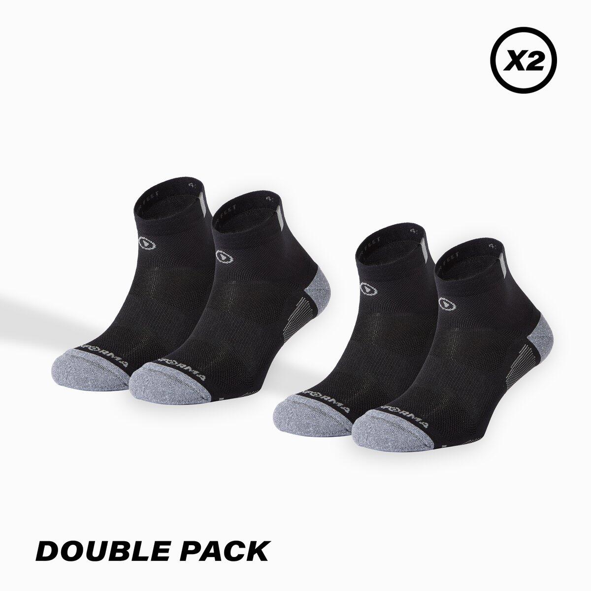 Boston hardloopsokken 2-pack, ademend sneldrogend gedempt 2/6