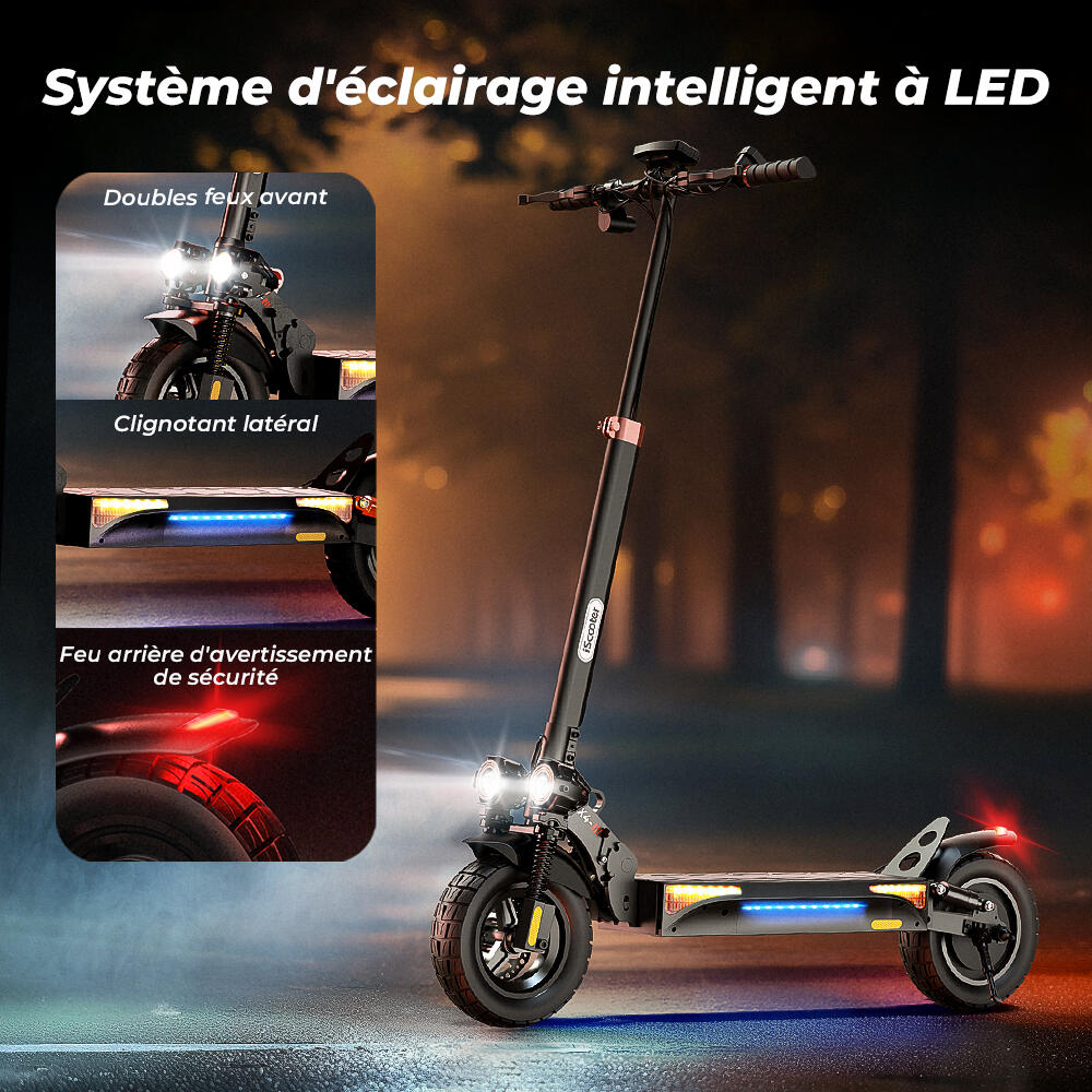 Adulte Mobilité urbaine Trottinette électrique tout-terrain autonomie 45 km 7/12