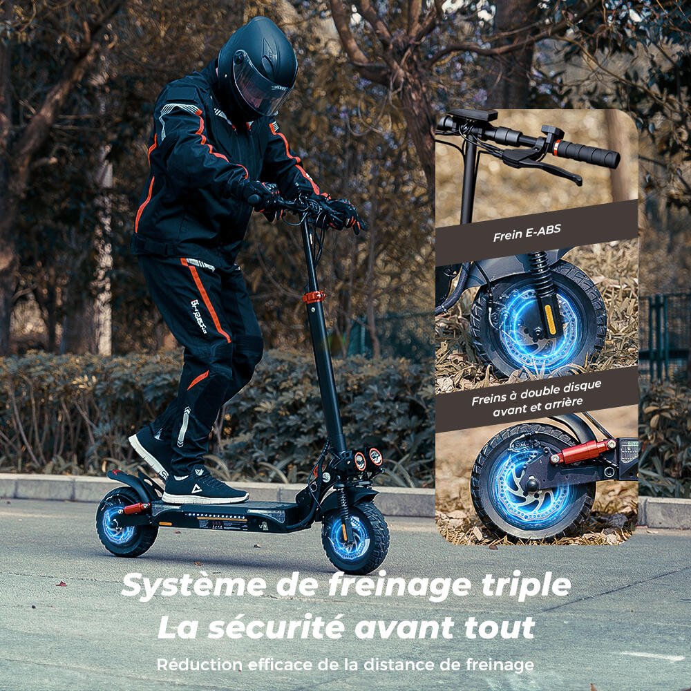 Adulte Mobilité urbaine Trottinette électrique tout-terrain autonomie 45 km 6/12