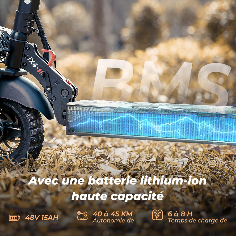 Adulte Mobilité urbaine Trottinette électrique tout-terrain autonomie 45 km 3/12