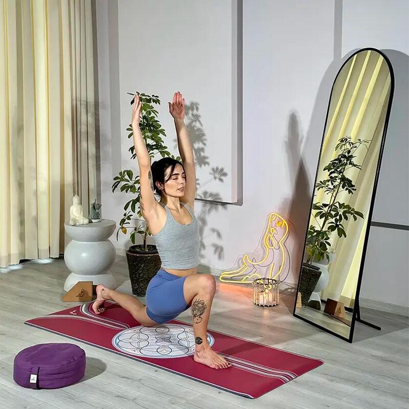 Mandala Serisi 4.1 mm Be Here Now Doğal Kauçuk Kaydırmaz Yoga Matı
