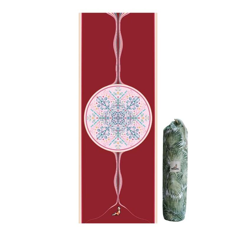 Mandala Serisi 4.1 mm Be Here Now Doğal Kauçuk Kaydırmaz Yoga Matı