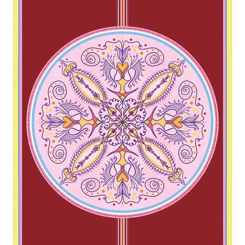 Mandala Serisi 4.1 mm Now-Here Doğal Kauçuk Kaydırmaz Yoga Matı