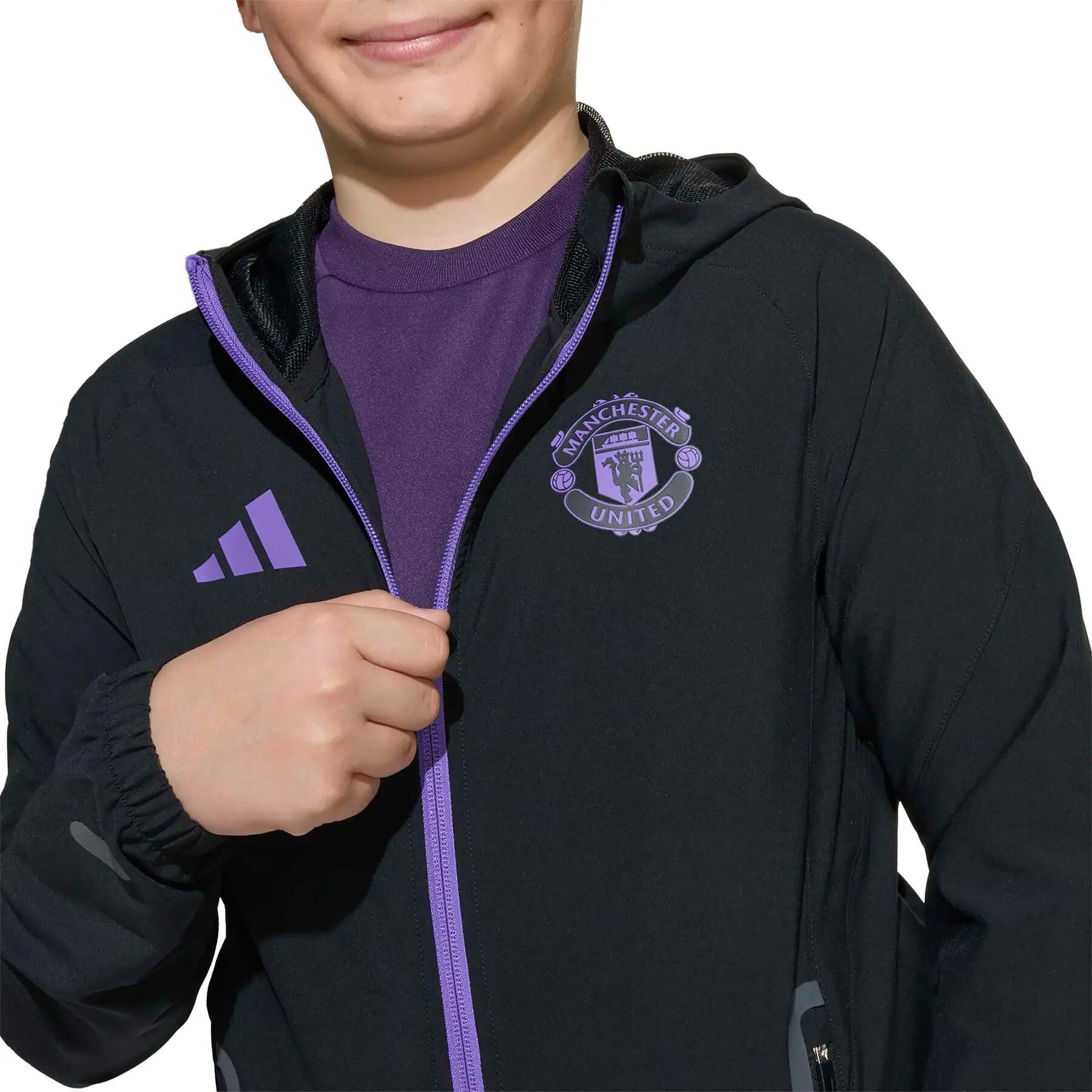 Manchester United Tiro 25 Competition Vis Tech Kids Travel Jacke 7/7