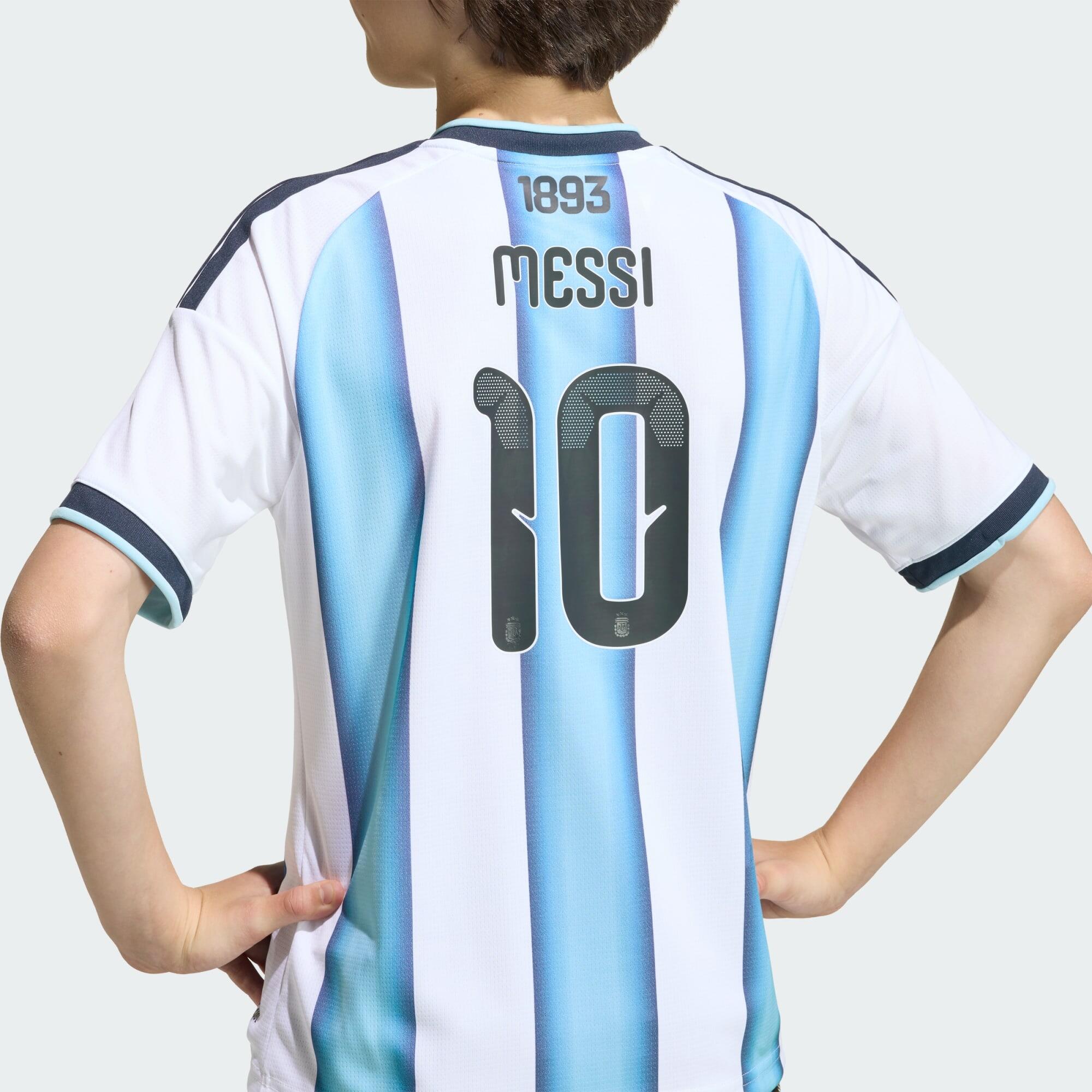 Dziecięca koszulka domowa Argentyna 26 Messi 5/7