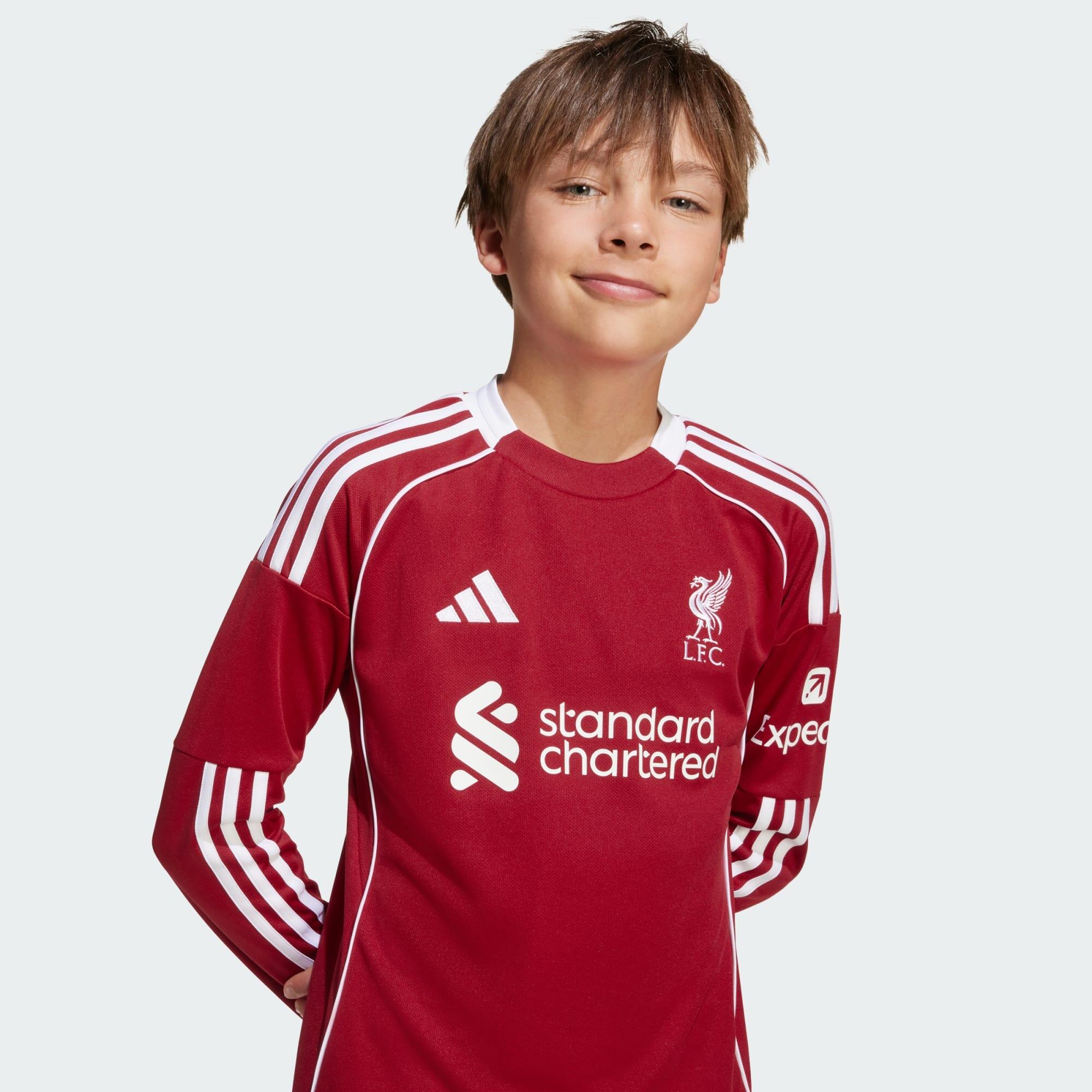Liverpool FC 25/26 Thuisshirt met Lange Mouwen Kids 4/7