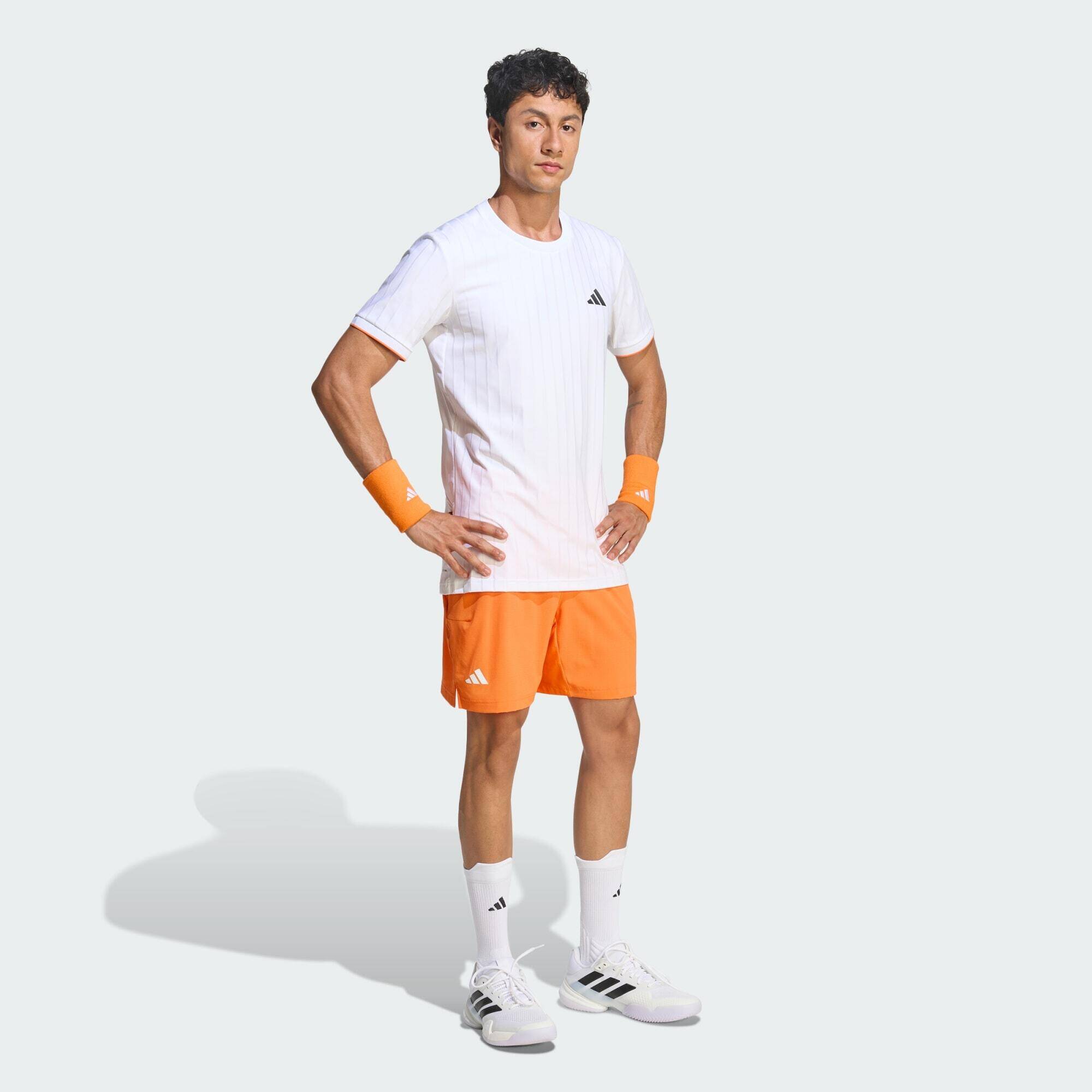 Adidas FLFT TEE PRO Men Tennis T-Shirts White -  4